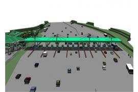 Toll Plaza Aerial View